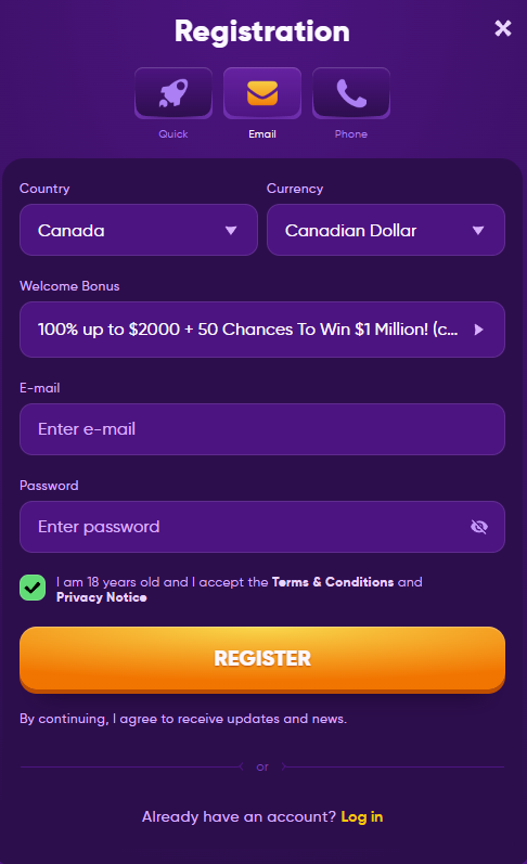 Kingmaker Casino Login
